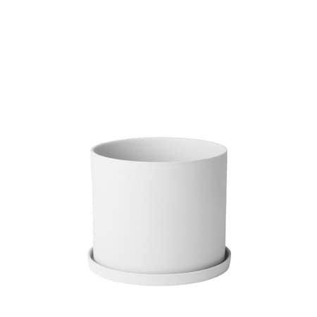 Patioplus 4.5 x 5.9 in. Nona Herb Pot, White PA2800461
